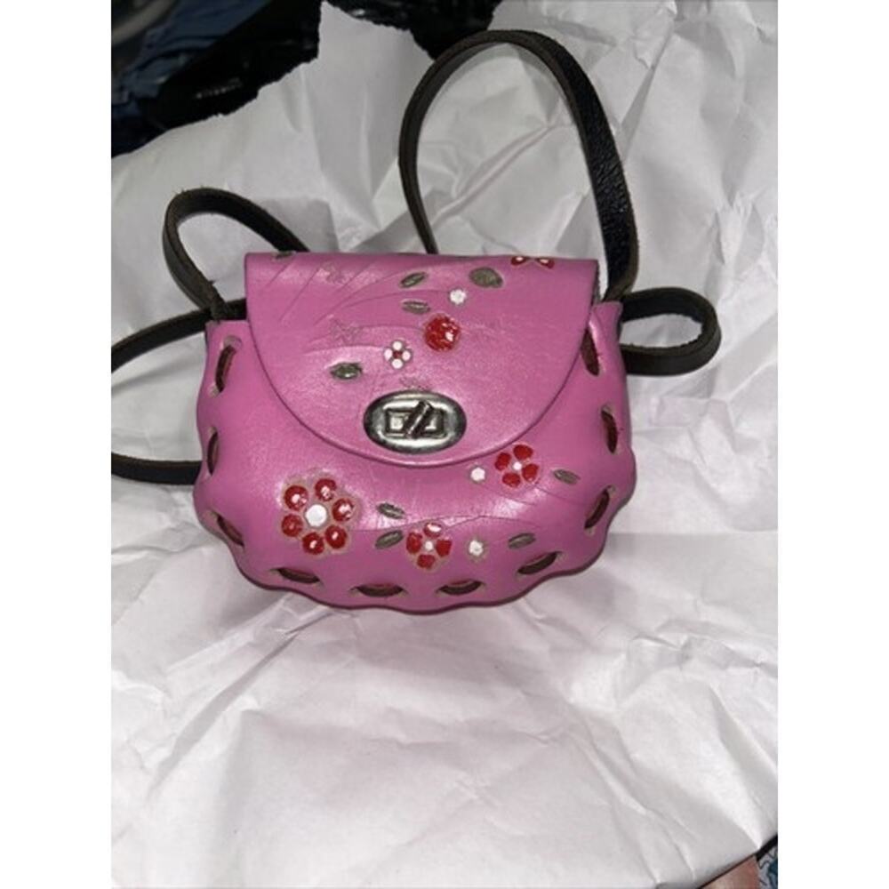 Mexico hand made leather crossbody mini purse 
Great condition